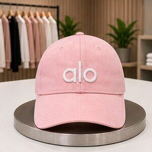 ALO Yoga Pink Clean Baseball Cap Hat Activewear